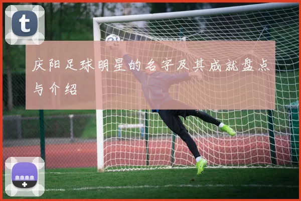 庆阳足球明星的名字及其成就盘点与介绍